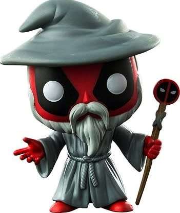Funko Pop : Marvel Studios - Deadpool # 324 Wizard Deadpool Collectible Figure New!