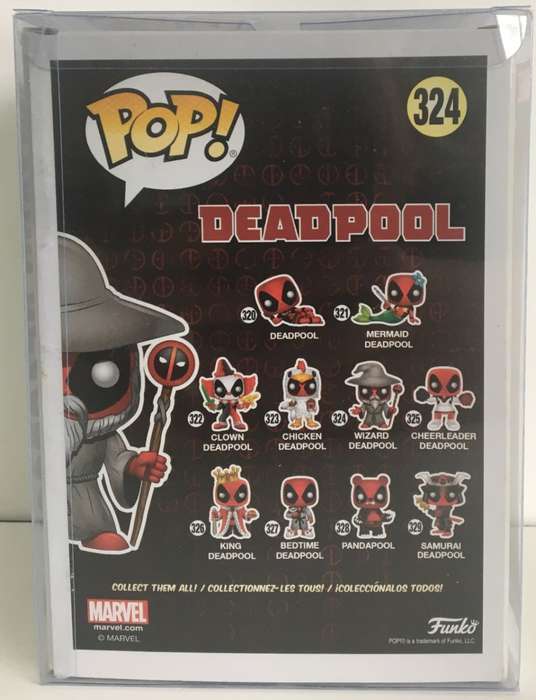 Funko Pop : Marvel Studios - Deadpool # 324 Wizard Deadpool Collectible Figure New!