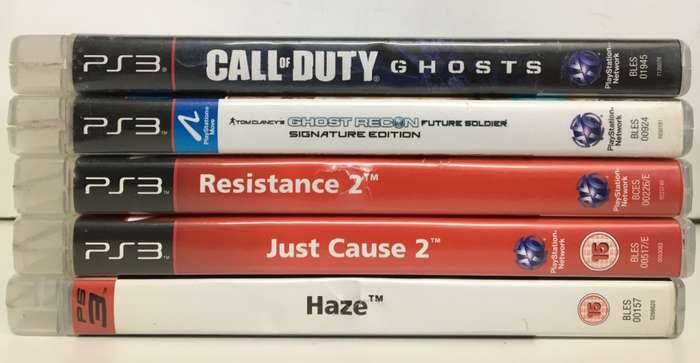 PlayStation 3 Slim 160GB With Controller And 5 Game Titles Good Condition!