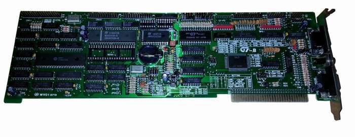 Juko G7-B Monochrome/CGA/EGA Video and IO Card 8-Bit ISA