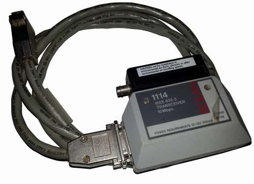 114 IEEE 802.3 Transceiver with cable 10 Mbps