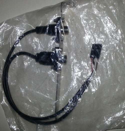 S-Video and Video Coax Motherboard Bracket 4-Pin Flat Connector