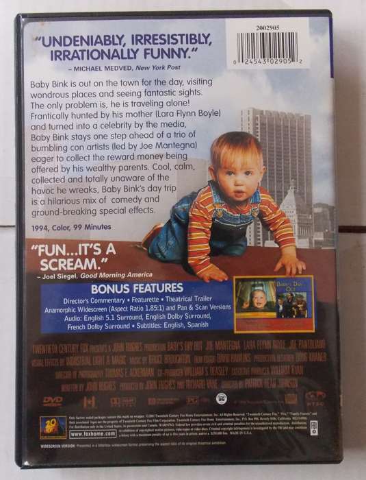 Baby`s Day Out (Joe Mantega, 2001) DVD REGION 1