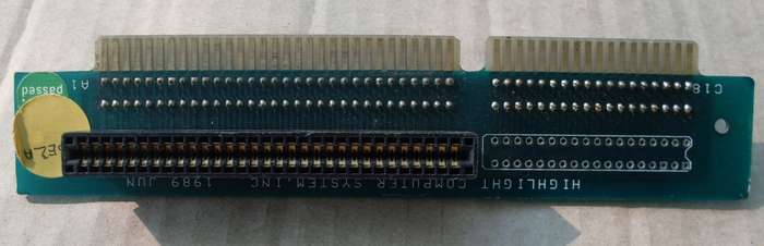 Highlight Dual ISA 8-Bit/16-Bit Riser Card (1989)