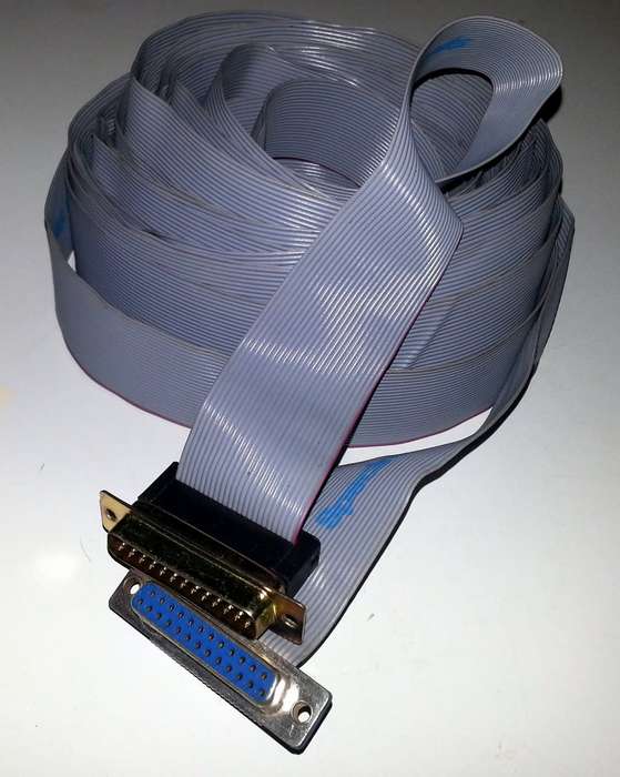 Spectra 25-Pin Female to 25-Pin Male Ribbon Cable 10 Meter