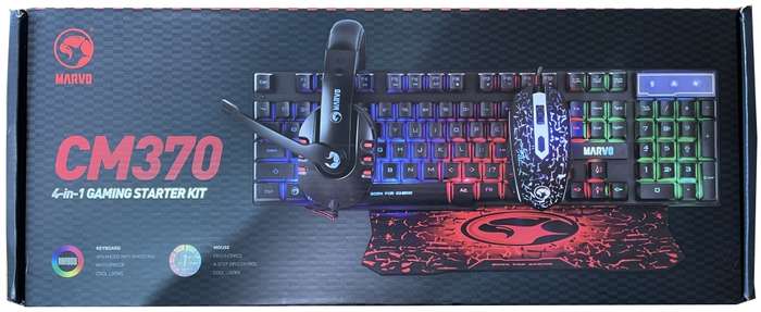 Marvo CM370 Gaming Kit Mouse/Keyboard/Headphones/Mouse Pad