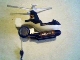 POLICE HELICOPTER WITH WINCH. PLASTIC.