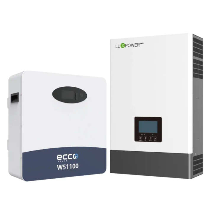 Luxpower Inverter and Battery Combo 5KVA Solar Hybrid Inverter & 5.12KWH ECCO Lithium Battery