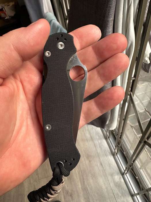 SpyderCo Paramilitary 2 Black S45VN (C81GP2) + ReaperWorx Carbon Scales