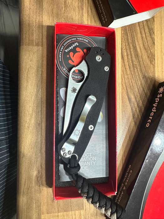 SpyderCo Paramilitary 2 Black S45VN (C81GP2) + ReaperWorx Carbon Scales
