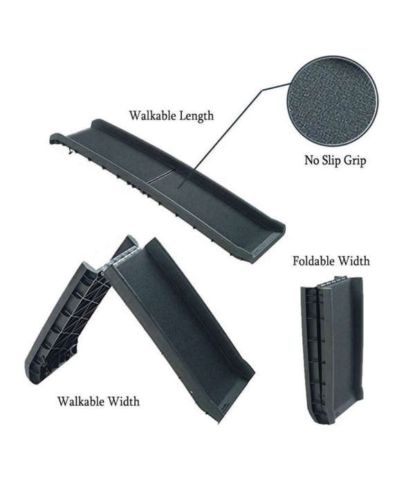 Folded Plastic Dog Ramp