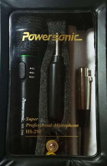 POWERSONIC HS-298 SUPER PROFESSIONAL WIRELESS AND CORDED MICROPHONE