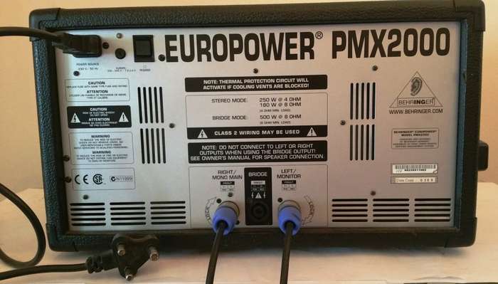 BEHRINGER EUROPOWER PMX2000 POWERED MIXER