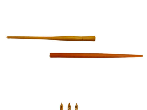 CALLIGRAPHY SET: NIB HOLDERS, NIBS, INSTRUCTIONS AND LEARNER EXERCISES