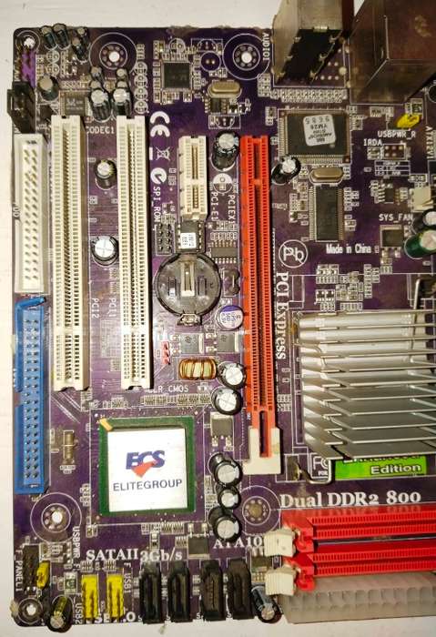 PC MOTHERBOARD FOR DESKTOP - ELITEGROUP ECS G31T-M REV: 1.0 15-V39-011002 DUAL DDR2 800 [ENHANCED ED