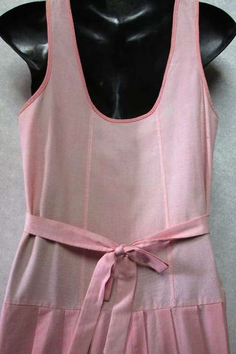 Vintage Faded Pink Cotton Sundress - Size 32 (Chest 81cm)