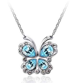 EXQUISITE COLOURFUL AUSTRIAN SWAROVSKI ELEMENT CRYSTAL NECKLACE