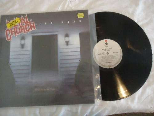 METAL CHURCH - "THE DARK" IMPORT USA 1986 ELEKTRA STEREO LP+PLASTIC COVER IN EXCELLENT +++ CONDITION