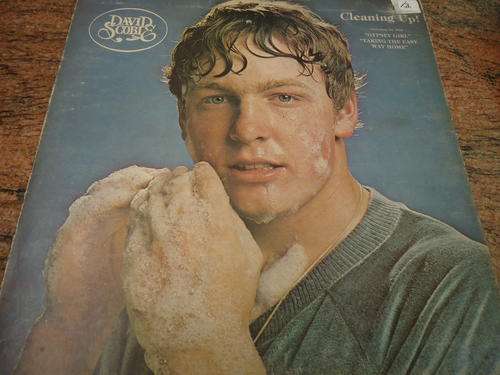 DAVID SCOBIE "CLEANING UP" -SHED STEREO GATEFOLD LP WITH RHODESIAN BLUE ON WHITE RECORD LABEL