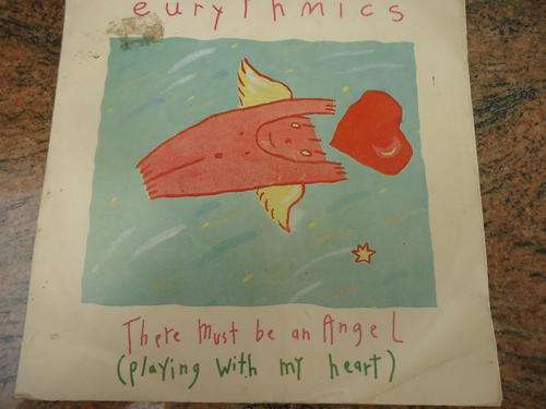 EURYTHMICS "THERE MUST BE AN ANGEL B/W GROWN UP GIRLS"1985 RCA VICTOR PICTURE SEVEN SINGLE