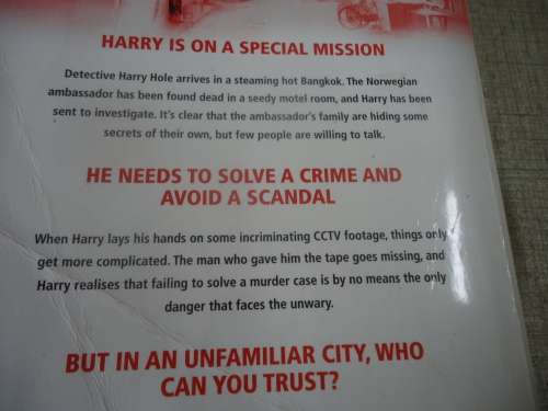 JO NESBO  "COCKROACHES" AN EARLY HARRY HOLE CASE - LARGE SOFT COVER