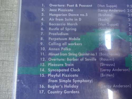 CLASSICAL - :FAVOURITE LIGHT CLASSICS - NATIONAL SYMPHONY ORCHESTRA CD