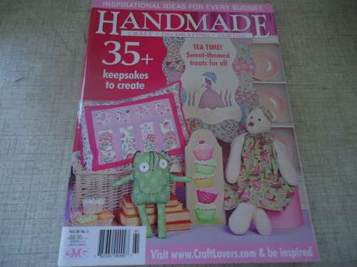 HANDMADE - Australian  VOL 28 NO 3- 116 PAGES A4  PAGE MAGAZINE - INC PATTERNS