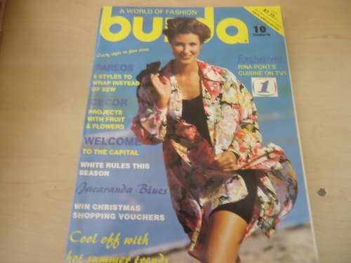 BURDA - MODERN FASHION MAGAZINE OCTOBER 1994-ALL PATTERNS & INSTRUCTIONS INC 108 PG