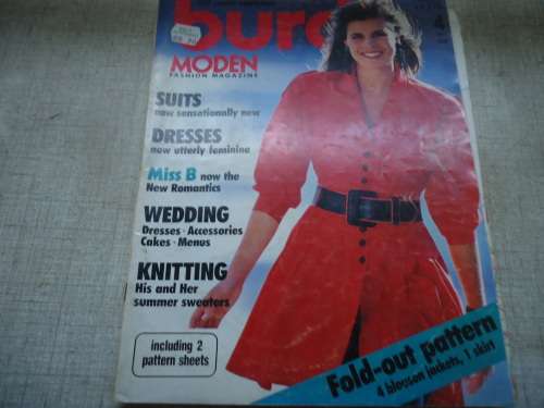 BURDA - MODERN FASHION MAGAZINE APRIL 1988-ALL PATTERNS & INSTRUCTIONS INC 112 PG
