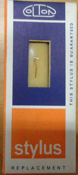 ACOS GP 65/67 LP RECORD PLAYER NEEDLE-COLTON STYLUS - 16, 33 1/3 + 45 RPM -MADE IN ENGLAND