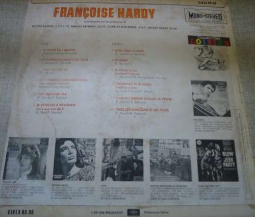 FRANCOISE HARDY - LE PALMARES - DISQUES VOGUE LP CLVLX 83 30