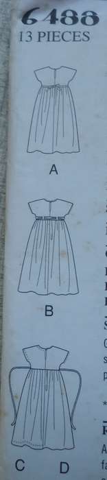 NEW LOOK PATTERNS 6488  PRETTY GIRL'S DRESSES  SIX SIZES IN ONE 3 - 8 YEARS