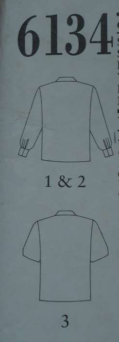NEW LOOK PATTERNS 6134-ROLLED V NECK BLOUSE SIZES 12 - 24- LARGE SIZES COMPLETE-CUT TO 24