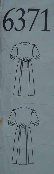 NEW LOOK PATTERNS 6371 SMART DRESS WITH SLEEVES SIX SIZES IN ONE 8 - 18 COMPLETE CUT TO 18