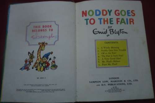NODDY GOES TO THE FAIR BY ENID BLYTON - 1960 EDITION
