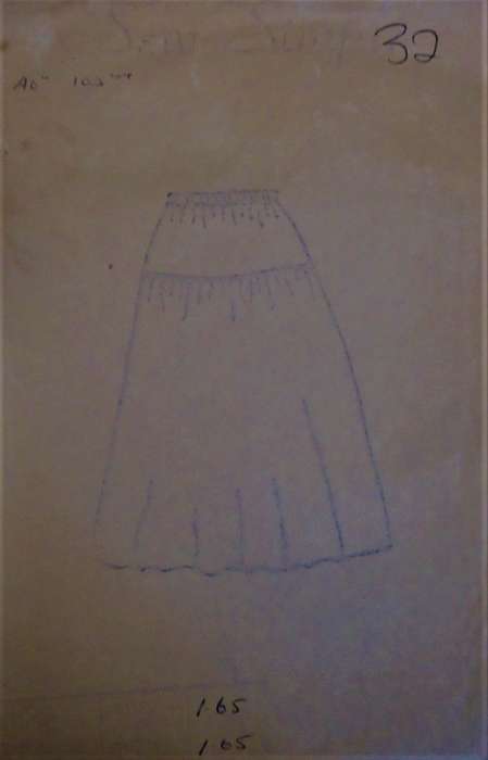 SEW SIMPLE PATTERNS# 32 STRAIGHT BASQUE SKIRT SIZE 38 OR 97 CM  COMPLETE
