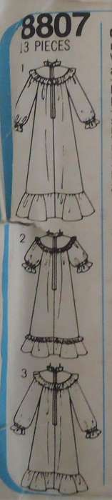 SIMPLICITY PATTERNS 8807 GIRLS RUFFLED DRESS  SIZES 7 + 8 YEARS  COMPLETE-UNCUT-F/FOLDED
