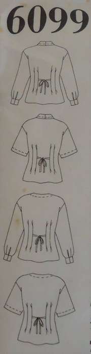 NEW LOOK PATTERNS 6099 SET OF BLOUSES SIZES 8 - 18 COMPLETE
