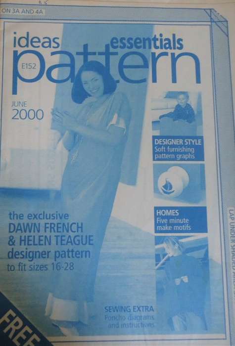 ESSENTIAL PATTERNS E152 `THE EXCLUSIVE DAWN FRENCH & HELEN TEAGUE DESIGNER PATTERN`  SIZE 16 - 28