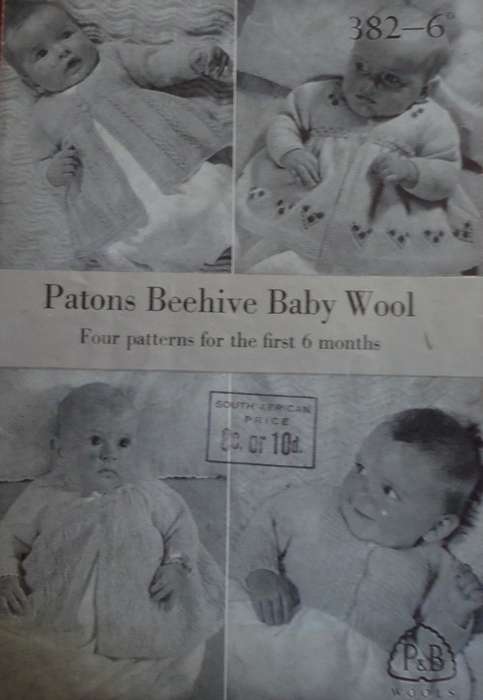 PATONS #382  4 PATTERNS  FOR THE FIRST 6 MONTHS - 12 A5 PAGES