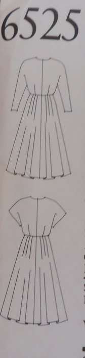 NEW LOOK PATTERNS 6525 SHAPED NECK DRESS SEVEN SIZES IN ONE 6 - 18 COMPLETE