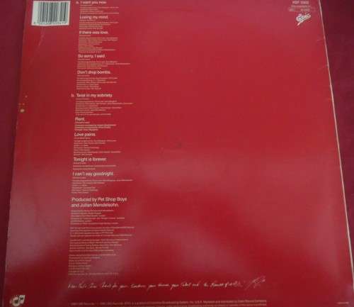 LIZA MINNELLI - RESULTS - 1989 EPIC VINYL LP -KSF 3302 - PRODUCED BY THE PET SHOP BOYS