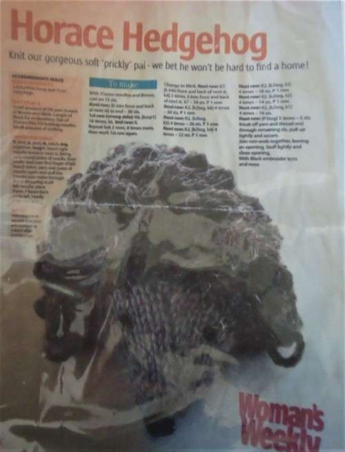 HORACE HEDGEHOG - KNITTED - WOMAN`S WEEKLY - COPY