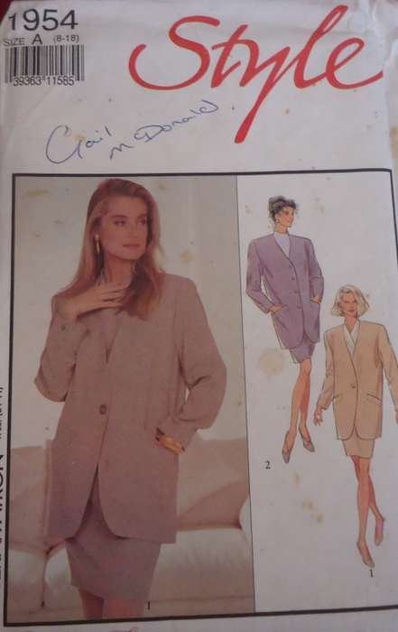 STYLE 1954 JACKETS & SKIRTS SIZE A  8 - 18  COMPLETE