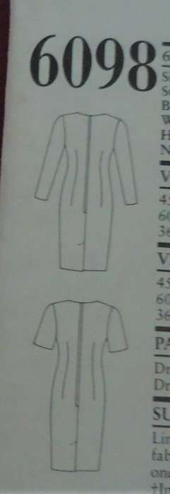 NEW LOOK PATTERNS 6098 TAILORED DRESS SIZES 12-24 COMPLETE-UNCUT- FACTORY FOLDED