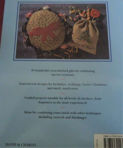 CELEBRATION CROSS STITCH JANE GREENOFF- 136 PAGE HARDCOVER WITH DUST JACKET
