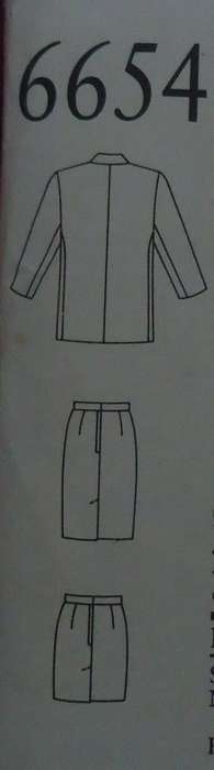 NEW LOOK PATTERNS 6654 JACKET & SKIRT SIZES 8 - 18 COMPLETE-UNCUT-F/FOLDED