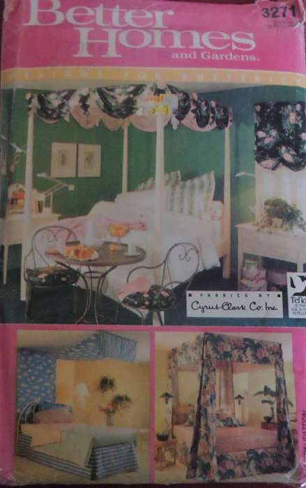 BUTTERICK 3271 BETTER HOMES - CANOPIES - ONE SIZE - COMPLETE-UNCUT-FACTORY FOLDED