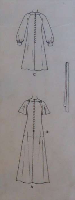 McCALL'S PATTERN 4924 DRESS WITH YOKE SIZE 18 BUST 102 CM COMPLETE