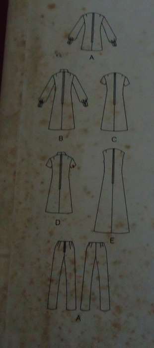 VOGUE 2506 DRESS OR TUNIC + PANTS SIZE 16 NUST 38"  COMPLETE